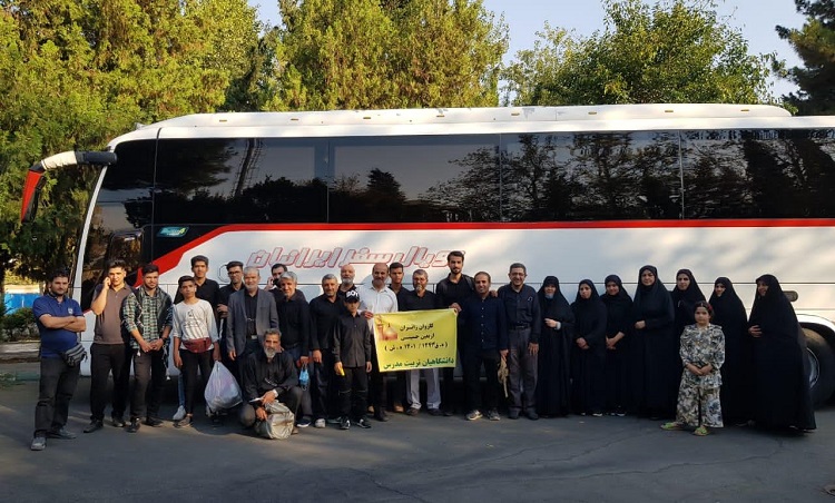 اعزام کاروان پیاده‌روی اربعین حسینی از دانشگاه